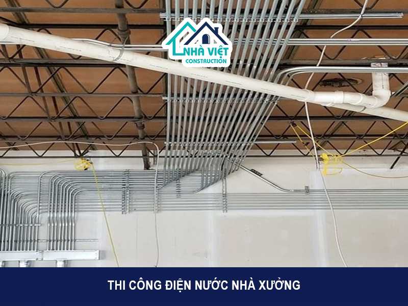 Thi công điện nước nhà xưởng