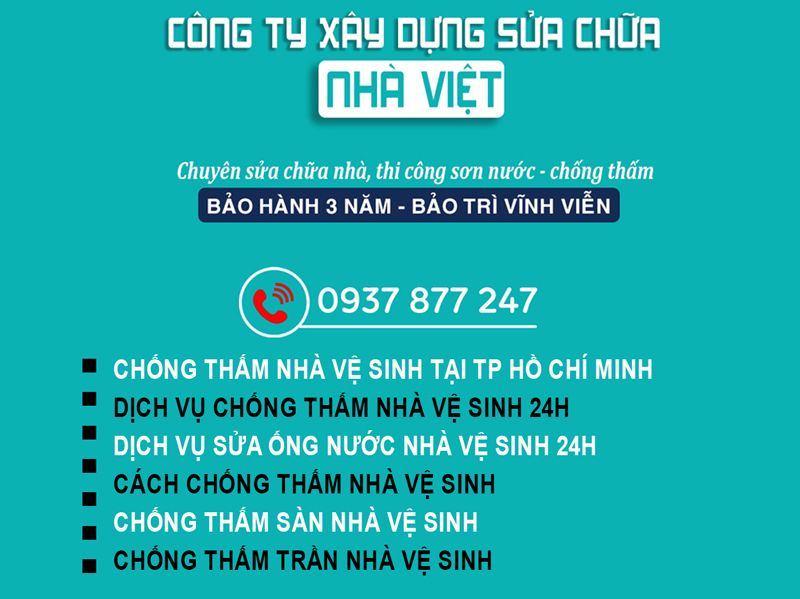Liên hệ công ty Xây dựng Nhà Việt để hỗ trợ chống thấm