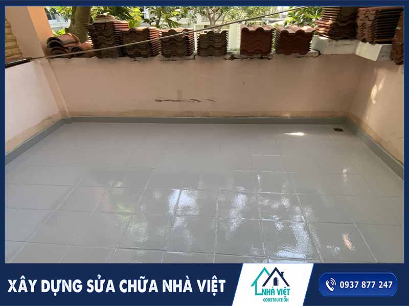 Hoàn thiện công tác chống thấm ban công biệt thự tại quận 7