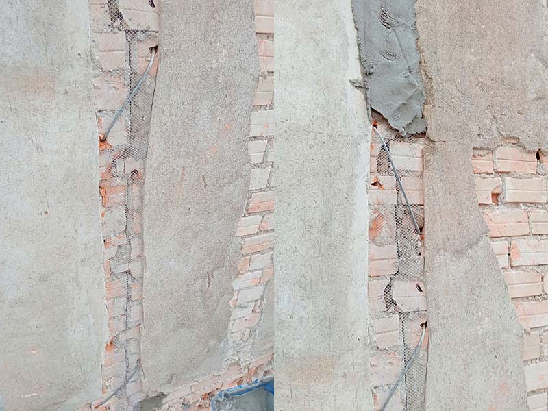 Chống nứt tường nhà bằng lưới chống nứt