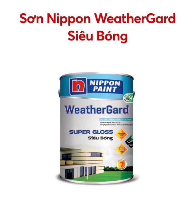 Sơn nước cao cấp WeatherGard siêu bóng