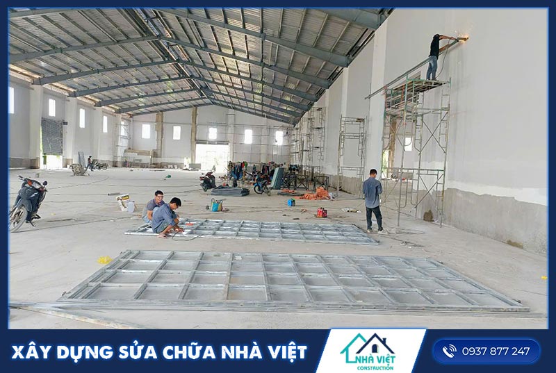 xây dựng nhà xưởng khung thép