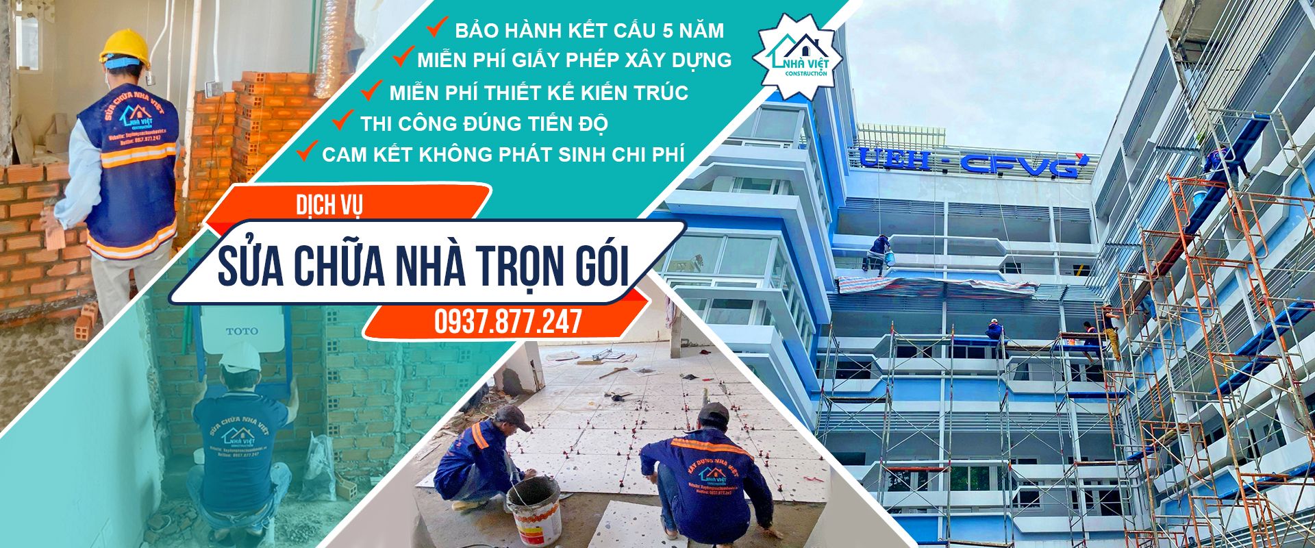 Nhà Việt Group - đơn vị thi công sửa nhà chống thấm dột sân thượng, tường, bể nước uy tín
