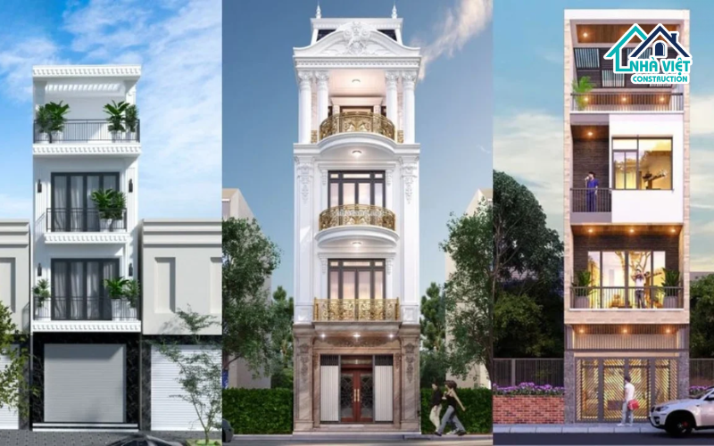 25+ Mẫu thiết kế nhà tân cổ điển 4 tầng đẹp, sang trọng nhất 2026