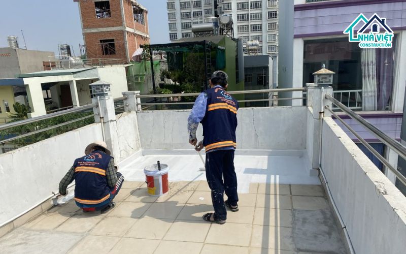 Lợi ích của phương pháp chống thấm sân thượng không cần đục gạch