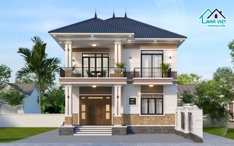 Bảng giá xây nhà 2 tầng trọn gói chi tiết mới nhất 2026