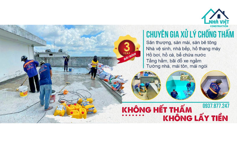 Nhà Việt Group - Đơn vị thi công màng chống thấm Sika uy tín