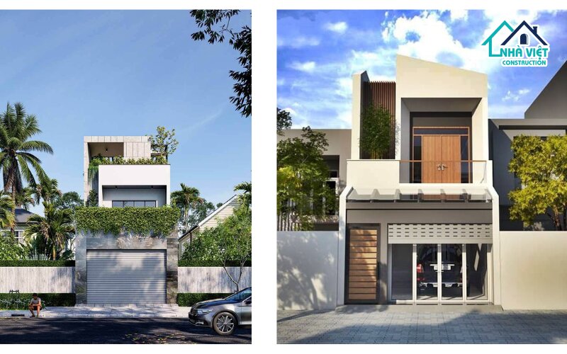 Mẫu nhà 1 trệt 1 lửng 1 lầu 5x15 có gara xe